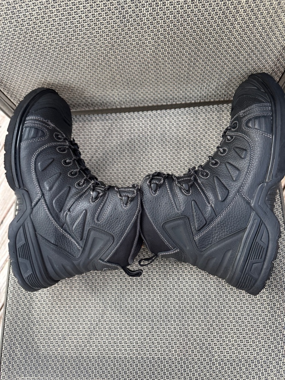 Harley-Davidson Black Men's Lace-Up Motorcycle Boots Size 11 - Picture 6 of 10